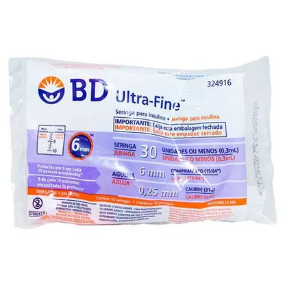Jeringa para insulina Nº 30